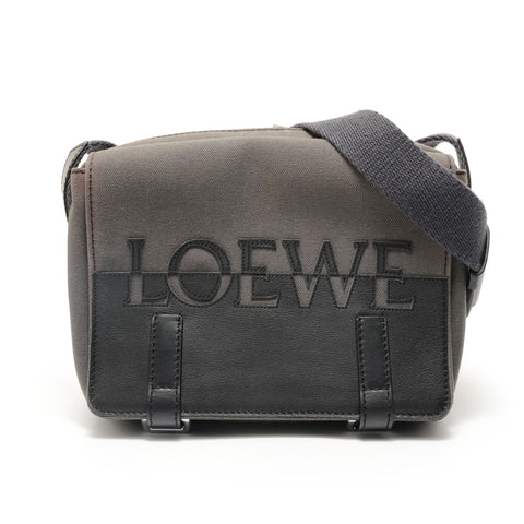 LOEWE military messenger Shoulder Bag gray WS28847