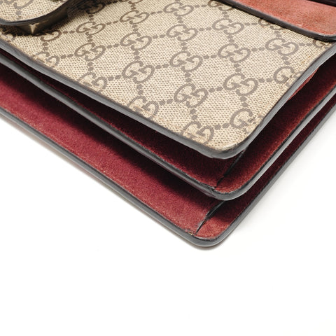 GUCCI Dionysus PVC Canvas Shoulder Bag beige WS28849