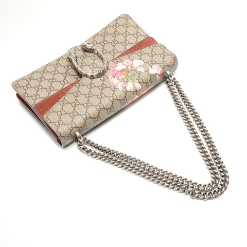 GUCCI Dionysus PVC Canvas Shoulder Bag beige WS28849
