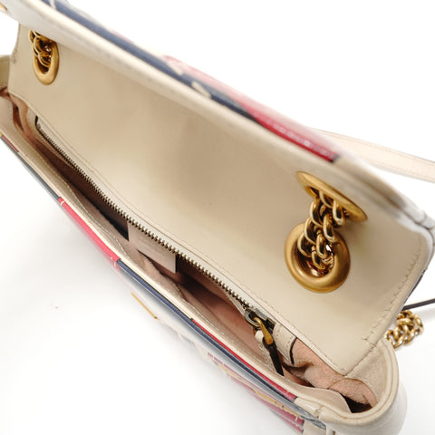 GUCCI GG Marmont belt print Shoulder Bag multicolor WS28850