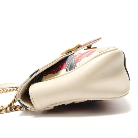 GUCCI GG Marmont belt print Shoulder Bag multicolor WS28850