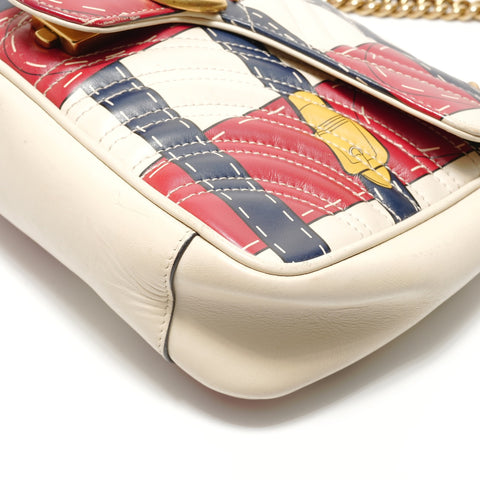 GUCCI GG Marmont belt print Shoulder Bag multicolor WS28850