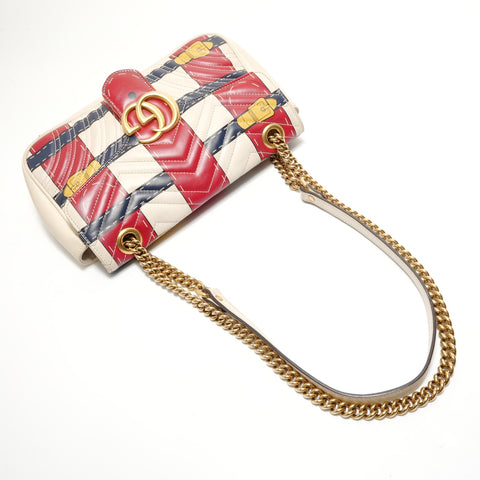 GUCCI GG Marmont belt print Shoulder Bag multicolor WS28850