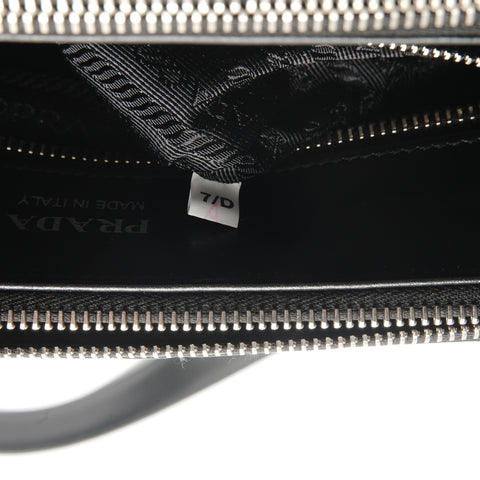 PRADA Diagram 2-Way Leather Shoulder Bag black WS28853