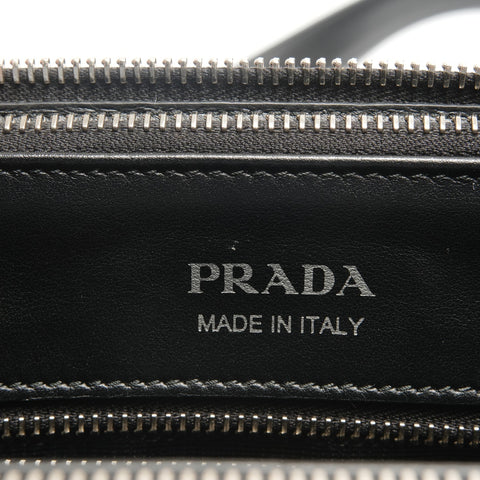 PRADA Diagram 2-Way Leather Shoulder Bag black WS28853
