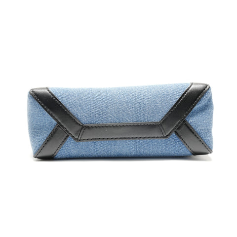 VALENTINO VLTN Tote 2WAY Denim Handbag Navy WS28854