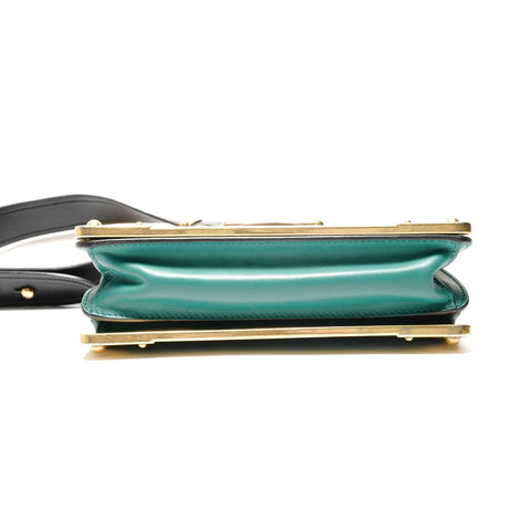 PRADA Cahier Leather Shoulder Bag green WS28855