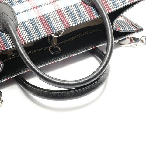 GUCCI Embroidered Nylon Raffia 2-Way Bag Handbag multicolor WS28857