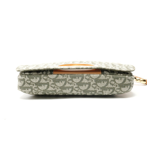 Christian Dior Maris Pearl Trotter Shoulder Bag green WS28859
