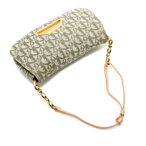 Christian Dior Maris Pearl Trotter Shoulder Bag green WS28859
