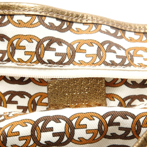 GUCCI GG Canvas Gold Tote Bag beige WS28860