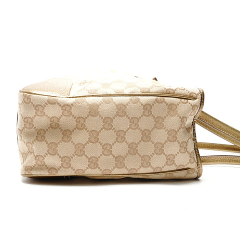 GUCCI GG Canvas Gold Tote Bag beige WS28860