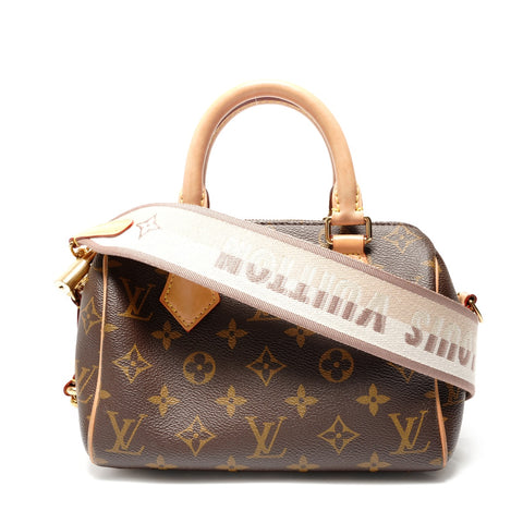 LOUIS VUITTON 2021-2025 Monogram Speedy Bandoulire 20 Handbag Brown WS28862