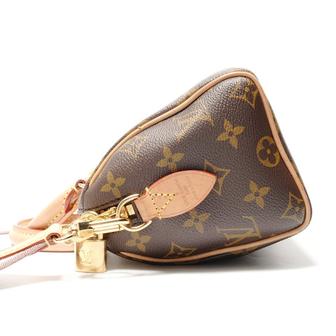 LOUIS VUITTON 2021-2025 Monogram Speedy Bandoulire 20 Handbag Brown WS28862