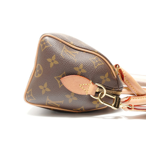 LOUIS VUITTON 2021-2025 Monogram Speedy Bandoulire 20 Handbag Brown WS28862