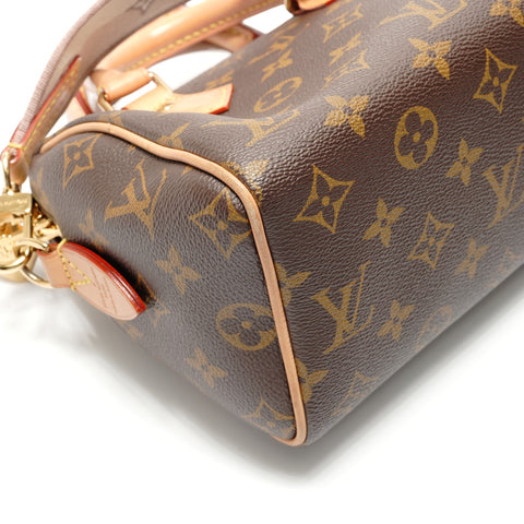 LOUIS VUITTON 2021-2025 Monogram Speedy Bandoulire 20 Handbag Brown WS28862
