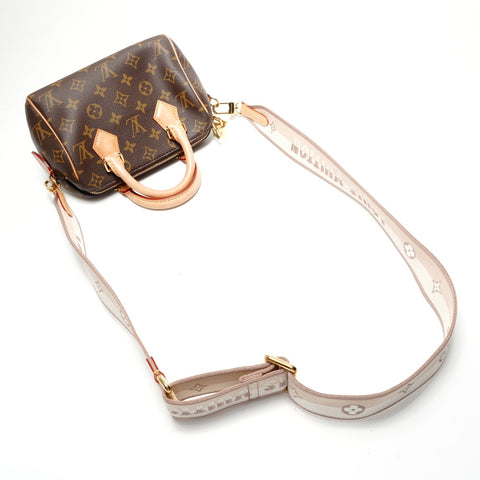 LOUIS VUITTON 2021-2025 Monogram Speedy Bandoulire 20 Handbag Brown WS28862