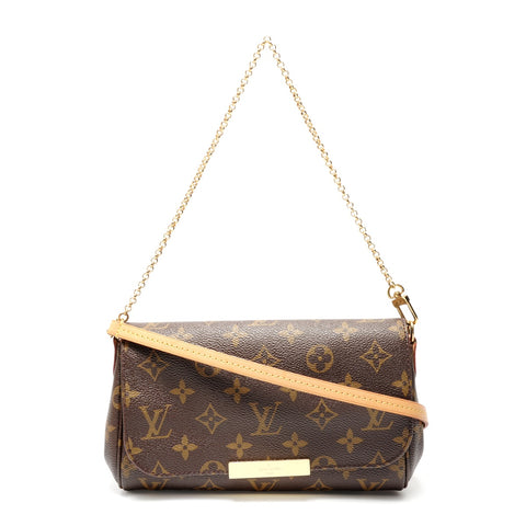 LOUIS VUITTON Monogram Favorite PM, manufactured in 2017. Shoulder Bag Brown WS28863