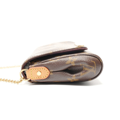 LOUIS VUITTON Monogram Favorite PM, manufactured in 2017. Shoulder Bag Brown WS28863