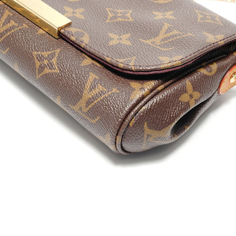 LOUIS VUITTON Monogram Favorite PM, manufactured in 2017. Shoulder Bag Brown WS28863