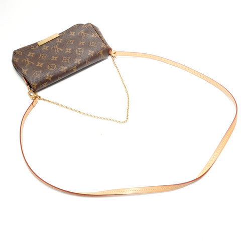 LOUIS VUITTON Monogram Favorite PM, manufactured in 2017. Shoulder Bag Brown WS28863