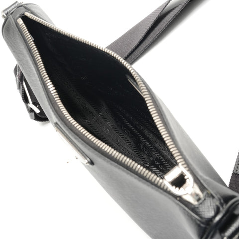 PRADA Safiano Shoulder Bag black WS28864