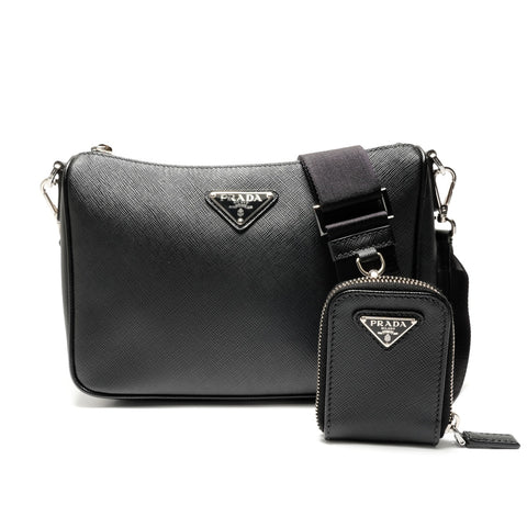 PRADA Safiano Shoulder Bag black WS28864