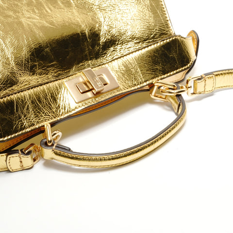 FENDI Peek-A-Boo Icy You Handbag gold WS28865