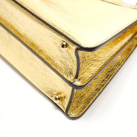 FENDI Peek-A-Boo Icy You Handbag gold WS28865