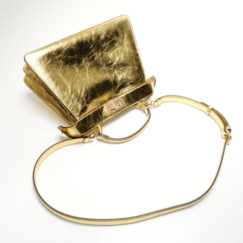 FENDI Peek-A-Boo Icy You Handbag gold WS28865