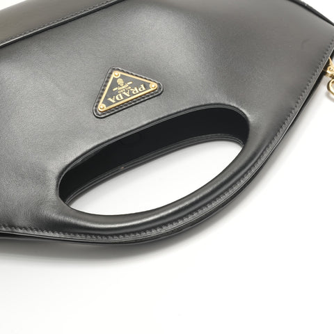 PRADA Aime Leather Handbag black WS28868