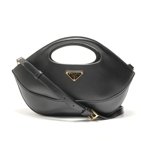 PRADA Aime Leather Handbag black WS28868
