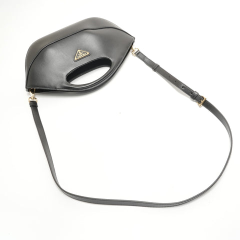 PRADA Aime Leather Handbag black WS28868
