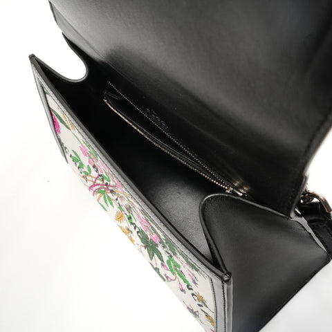 BALENCIAGA Hacker Project Flora Hourglass Shoulder Bag white WS28869