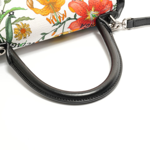 BALENCIAGA Hacker Project Flora Hourglass Shoulder Bag white WS28869