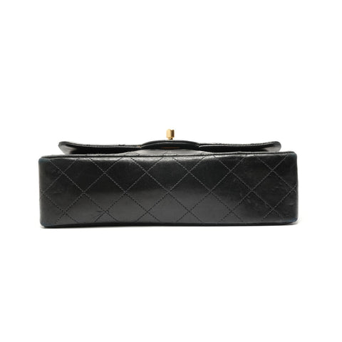 CHANEL Matelass double flap chain lambskin Shoulder Bag black WS28871