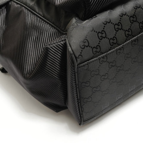 GUCCI Nylon 2-Way Bag Tote Bag black WS28872