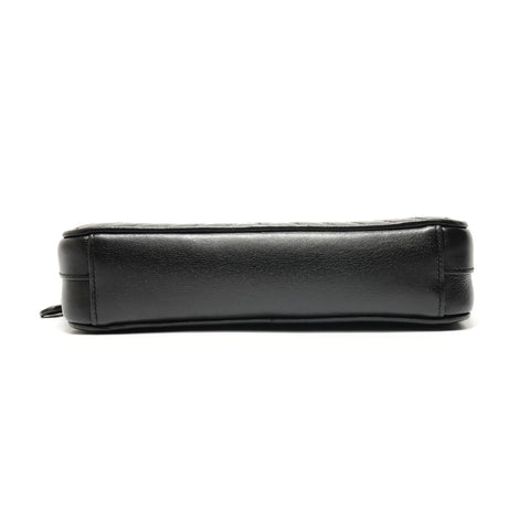 PRADA Chain wallet quilted Shoulder Bag black WS28876