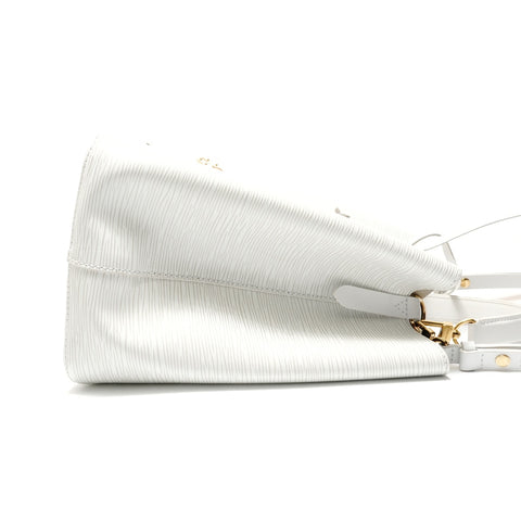 LOUIS VUITTON 2018 NeoNoe Love Rock Epi Bron Shoulder Bag white WS28877