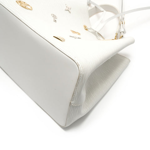 LOUIS VUITTON 2018 NeoNoe Love Rock Epi Bron Shoulder Bag white WS28877