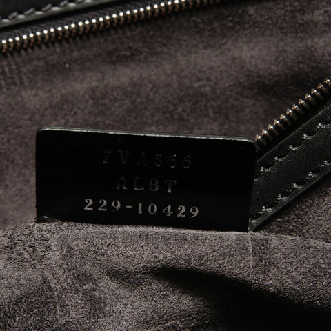 FENDI Peekaboo Zucca Pattern Handbag black WS28878
