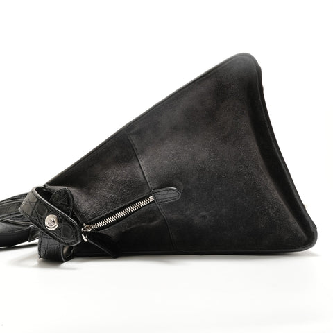 FENDI Peekaboo Zucca Pattern Handbag black WS28878