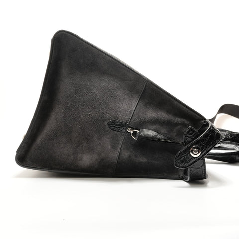 FENDI Peekaboo Zucca Pattern Handbag black WS28878