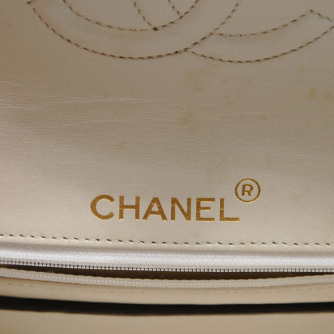 CHANEL Unit 1, 1986-1988 Mini Matelassé Bicolor Shoulder Bag white WS28879