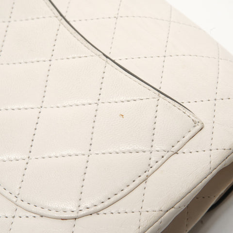 CHANEL Unit 1, 1986-1988 Mini Matelassé Bicolor Shoulder Bag white WS28879