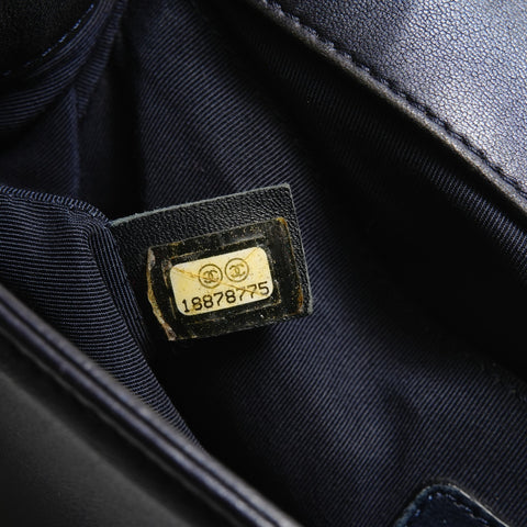 CHANEL Item No. 18, 2012-2013 Boy Chanel Shoulder Bag Navy WS28881