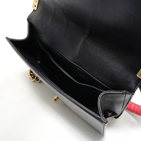 CHANEL Item No. 18, 2012-2013 Boy Chanel Shoulder Bag Navy WS28881