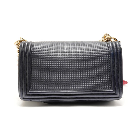 CHANEL Item No. 18, 2012-2013 Boy Chanel Shoulder Bag Navy WS28881