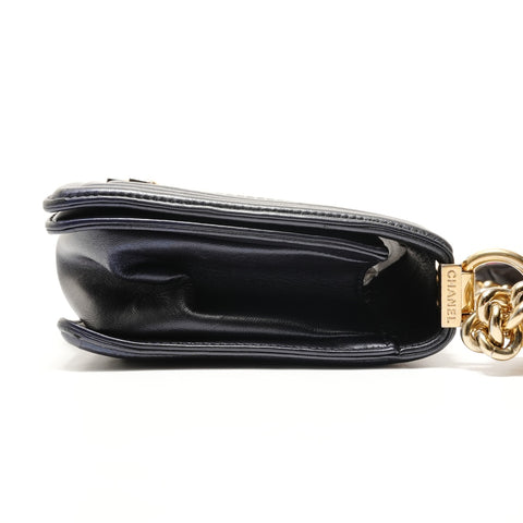 CHANEL Item No. 18, 2012-2013 Boy Chanel Shoulder Bag Navy WS28881