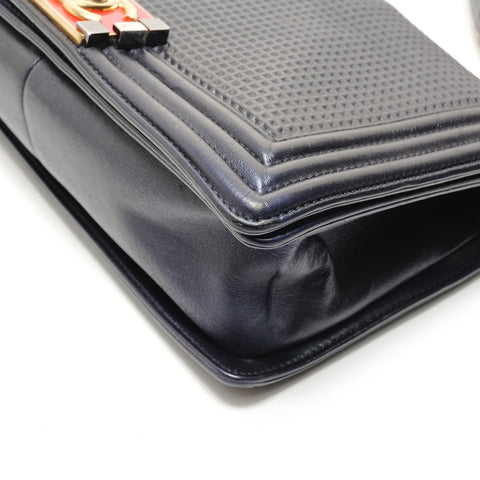 CHANEL Item No. 18, 2012-2013 Boy Chanel Shoulder Bag Navy WS28881
